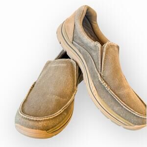 Skechers Expected Avillo Slip On Olive Mens Loafers Relaxed Fit Size 9